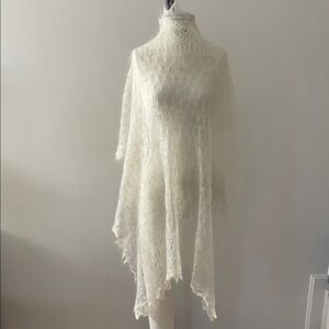 Orenburg Delicate White Lace Shawl.